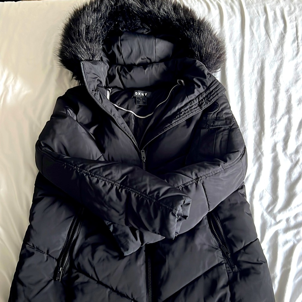 DKNY Hooded Puffer Jacket